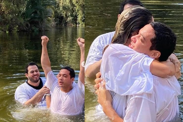 Safadão é batizado no rio Jordão: “Minha vida é de Jesus”